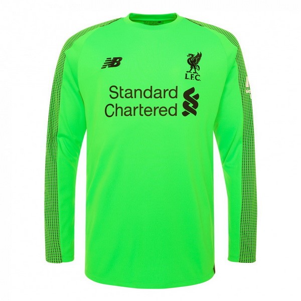 Camiseta Liverpool Replica Segunda Ropa Manga Larga Portero 2018/19 Verde